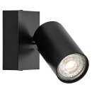 Ledvance LED Deckenleuchte Wandlampe Octagon Schwarz 3,4W GU10 230lm Warmweiß 2700K Ra>90 Dimmbar