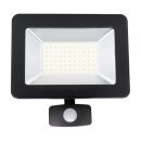 LED´s light LED Fluter Außenstrahler Schwarz IP44 50W 5500lm Neutralweiß 4000K Bewegungsmelder