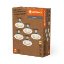 5 x Ledvance LED Einbauleuchte Spot Essential Weiß 2,6W GU10 230lm warmweiß 2700K