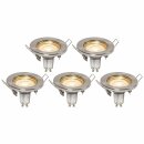 5 x Ledvance LED Einbauleuchte Spot Essential Nickel gebürstet 2,6W GU10 230lm warmweiß 2700K