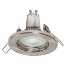 5 x Ledvance LED Einbauleuchte Spot Essential Nickel gebürstet 2,6W GU10 230lm warmweiß 2700K