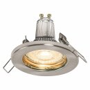 3 x Ledvance LED Einbauleuchte Spot Essential Nickel gebürstet 2,6W GU10 230lm warmweiß 2700K