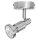 Ledvance LED Deckenleuchte Wandlampe Spot Silber 2,6W GU10 230lm Warmweiß 2700K schwenkbar