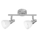 Ledvance LED Deckenleuchte Wandlampe Spot Silber 2 x 3,8W G9 460lm Warmweiß 2700K schwenkbar