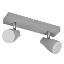 Ledvance LED Deckenleuchte Spot Pear Grau 2 x 4,3W GU10...