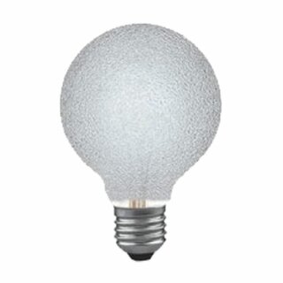 Merkur Glühbirne G95 Globe 100W E27 Eiskristall klar warmweiß dimmbar