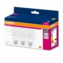 3 x Osram LED A60 Birnen 8,5W = 60W E27 matt 806lm kaltweiß 6500K Tageslicht