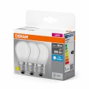 3 x Osram LED Filament Tropfen 5,9W = 60W E27 matt 806lm kaltweiß 6500K Tageslicht