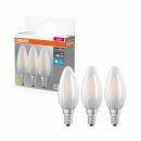 3 x Osram LED Filament Leuchtmittel Kerzen 5,9W = 60W E14 matt 806lm kaltweiß 6500K Tageslicht