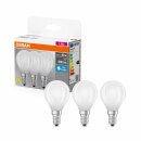 3 x Osram LED Filament Tropfen 5,9W = 60W E14 matt 806lm...