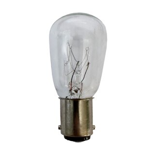 Merkur Glühbirne T28 Röhre 15W B15d klar 230V Glühlampe 15 Watt warmweiß dimmbar