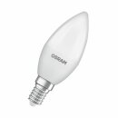 Osram LED Kerze 7,5W = 60W E14 matt 806lm warmweiß 2700K recycelter Kunststoff