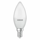 Osram LED Kerze 7,5W = 60W E14 matt 806lm warmweiß 2700K recycelter Kunststoff