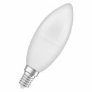 Osram LED Kerze 7,5W = 60W E14 matt 806lm warmweiß 2700K recycelter Kunststoff