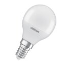 Osram LED Tropfen 4,9W = 40W E14 matt 470lm warmweiß 2700K recycelter Kunststoff