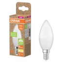 Osram LED Kerze 4,9W = 40W E14 matt 470lm warmweiß 2700K recycelter Kunststoff