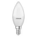 Osram LED Kerze 3,3W = 25W E14 matt 250lm warmweiß...