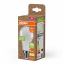 Osram LED A60 Birne 10W = 75W E27 matt 1055lm warmweiß 2700K recycelter Kunststoff