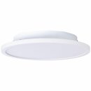 Brilliant LED Aufbaupanel Deckenleuchte Buffi Weiß Ø25cm 12W 1560lm Neutralweiß 4000K