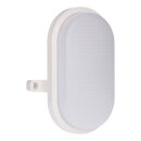 LED´s light Außenlampe Ovalleuchte Weiß IP65 9W 900lm Neutralweiß 4000K 120°