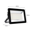 LED´s light LED Fluter Außenstrahler Schwarz IP65 100W 11000lm Neutralweiß 4000K 110°