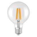 Osram LED Filament G95 Globe 3,8W = 60W E27 klar 806lm warmweiß 3000K ultra effizient