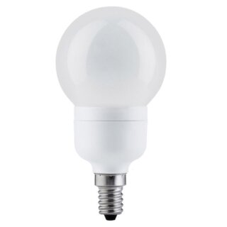 ESL Energiesparlampe G60 Miniglobe 6W = 25W E14 opal warmweiß 2700K