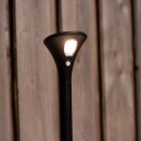 LED´s light LED Solar Außenleuchte Cusco Schwarz IP65 warmweiß 3000K mit Sensor + Erdspieß