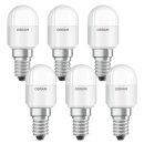 6 x Osram LED Leuchtmittel Special T26 Röhre Kühlschrank 2,3W = 20W E14 matt 200lm Tageslicht 6500K kaltweiß