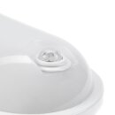 Spectrum LED Außenleuchte Wandlampe Weiß oval IP54 20W 2300lm Neutralweiß 4000K Bewegungsmelder