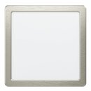 Eglo LED Deckenleuchte Aufbaupanel Fueva 5 Nickel matt 23x23cm 16W 1800lm Neutralweiß 4000K