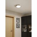 Eglo LED Deckenleuchte Aufbaupanel Fueva 5 Nickel matt Ø21cm 17W 2000lm Warmweiß 3000K