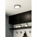 Eglo LED Deckenleuchte Aufbaupanel Fueva 5 Nickel matt Ø17cm 12W 1200lm Neutralweiß 4000K