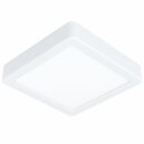 Eglo LED Deckenleuchte Aufbaupanel Fueva 5 Weiß 16x16cm 11W 1350lm Warmweiß 3000K