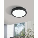 Eglo LED Deckenleuchte Aufbaupanel Fueva 5 Schwarz...