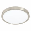 Eglo LED Deckenleuchte Aufbaupanel Fueva 5 Nickel matt Ø29cm 20,5W 2400lm Warmweiß 3000K