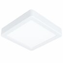 Eglo LED Deckenleuchte Aufbaupanel Fueva 5 Weiß 17x17cm 12W 1200lm Neutralweiß 4000K