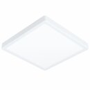 Eglo LED Deckenleuchte Aufbaupanel Fueva 5 Weiß 29x29cm 20W 2500lm Neutralweiß 4000K