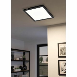 Eglo LED Smart+ Aufbaupanel Crosslink-Z Schwarz 30x30cm 15,3W 1790lm CCT 2700K-6500K Dimmbar App Google Alexa Bluetooth ZigBee