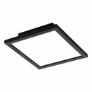 Eglo LED Smart+ Aufbaupanel Crosslink-Z Schwarz 30x30cm 15,3W 1790lm CCT 2700K-6500K Dimmbar App Google Alexa Bluetooth ZigBee