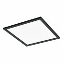 Eglo LED Smart+ Aufbaupanel Crosslink-Z Schwarz 45x45cm 21,5W 2500lm CCT 2700K-6500K Dimmbar App Google Alexa Bluetooth ZigBee