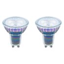 10 x LED Glas Reflektor 5,5W = 50W GU10 345lm warmweiß 2700K Ra>90 36° DIMMBAR