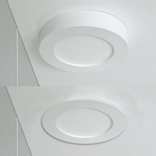 LED Aufbaupanel Einbauleuchte Weiß rund Ø11,5cm 7,5W 450lm CCT 3000K-6000K dimmbar