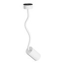 Spectrum Wandlampe Deckenleuchte Variosa Flexi Weiß max. 10W GU10 ohne Leuchtmittel + Flexarm