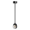 Spectrum Wandlampe Deckenleuchte Variosa Schwarz max. 10W GU10 ohne Leuchtmittel schwenkbar