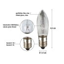 3 x Topkerze Riffelkerze Ersatzleuchtmittel 3W E10 8V klar für 30 Brennstellen