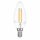 mlight LED Filament Kerze 4W fast 40W E14 klar 390lm warmweiß 2700K DIMMBAR