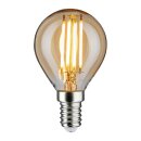 mlight LED Filament Tropfen 4W fast 40W E14 Gold 350lm...