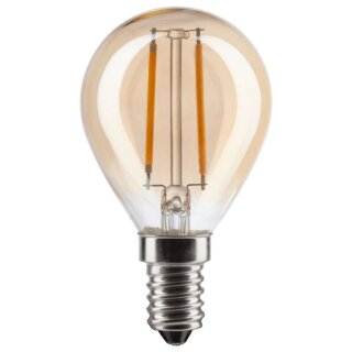 lampsplus LED Filament Tropfen 2W = 19W E14 Gold 160lm Warmweiß 2700K