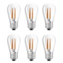 6 x Osram LED Filament Mini Edison ST45 4,8W = 33W E27...